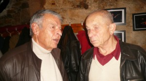 Mario Stanchev et Yves Cher lors de la soirée souvenirs consacrée au Hot Club de Lyon à Raoul Bruckert.